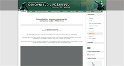 Desktop Screenshot of osnovnisudpozarevac.com