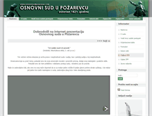 Tablet Screenshot of osnovnisudpozarevac.com